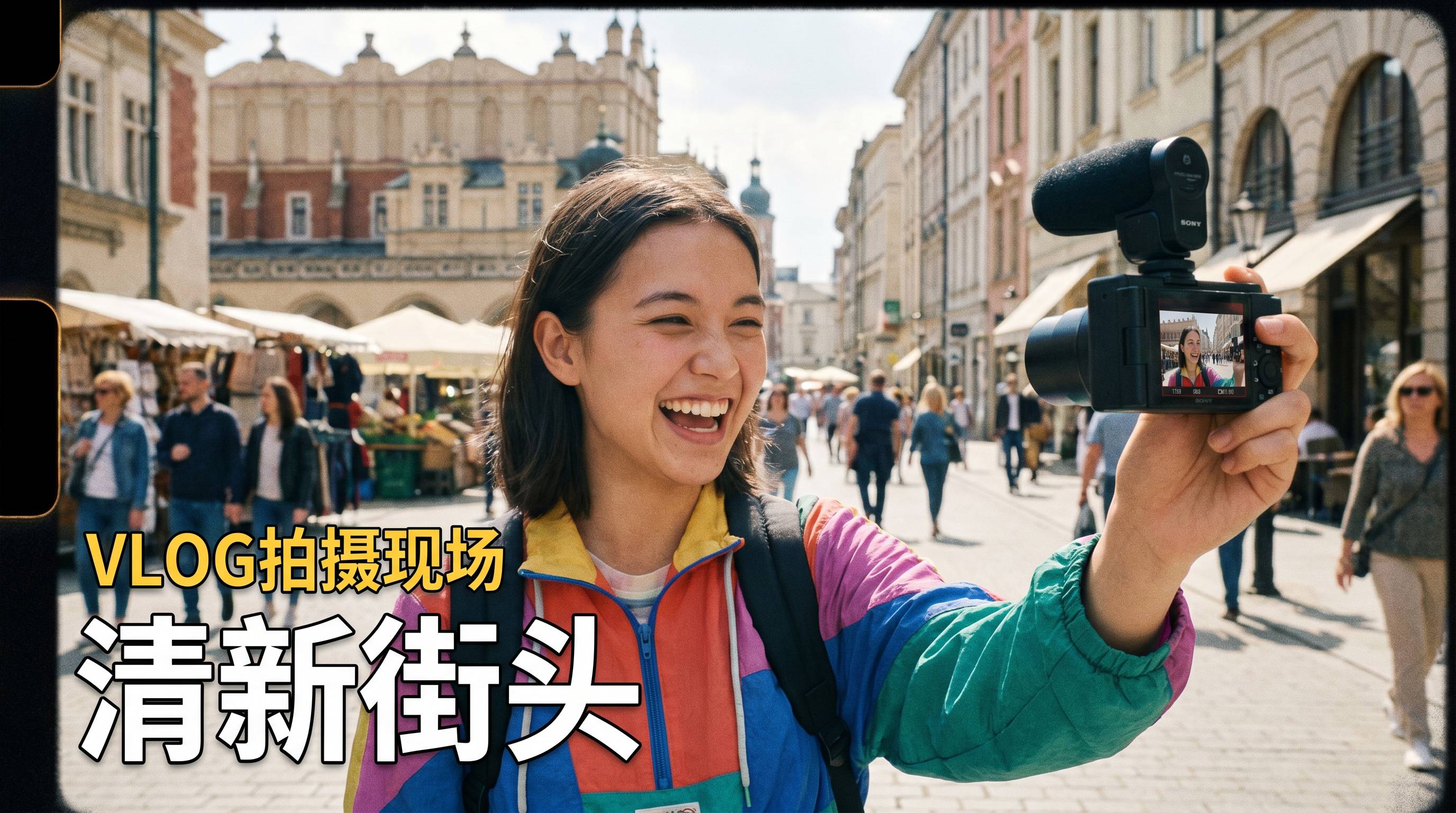糖心视频：城市街头清新VLOG记录生活